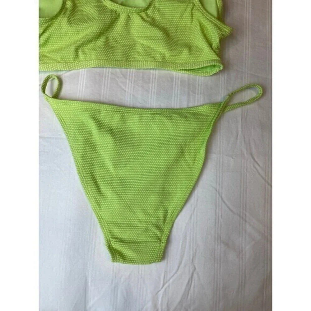 Cabana Del Sol‎ Lime 2 Piece Bikini Size M RefN08